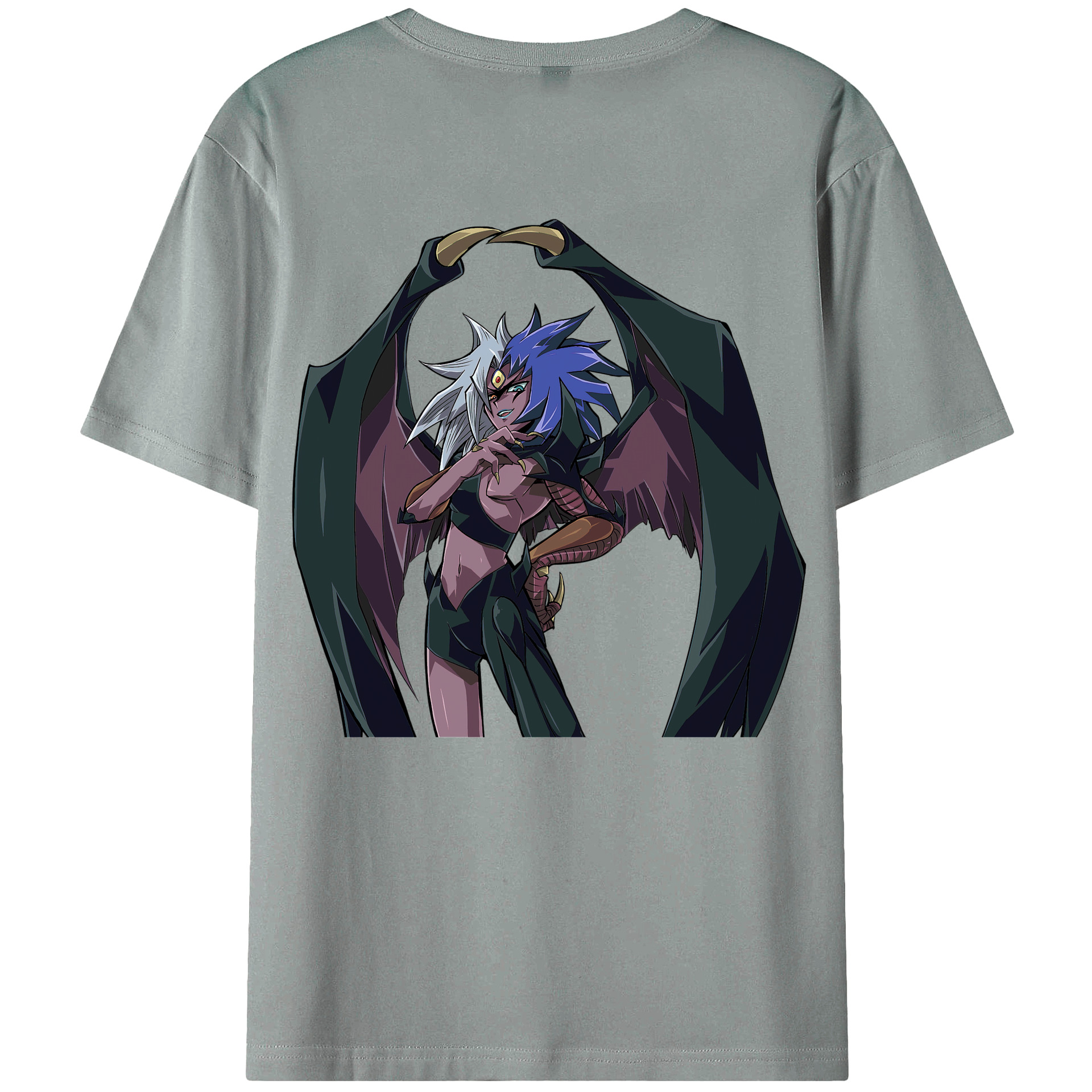 （画像用） 遊☆戯☆王 Yu-Gi-Oh! 綿100％ メンズ半袖Tシャツ（バックプリント） 通気性